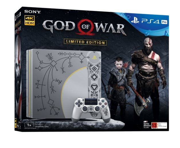 קונסולת PlayStation 4 Pro 1TB משחק God of War מהדורה מיוחדת!