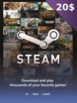 Steam Gift Card - 20 USD