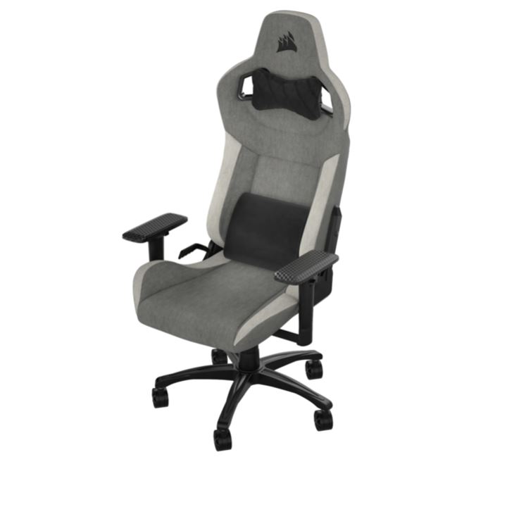 כיסא גיימינג בד CORSAIR T3 RUSH 2023 Fabric White/Grey